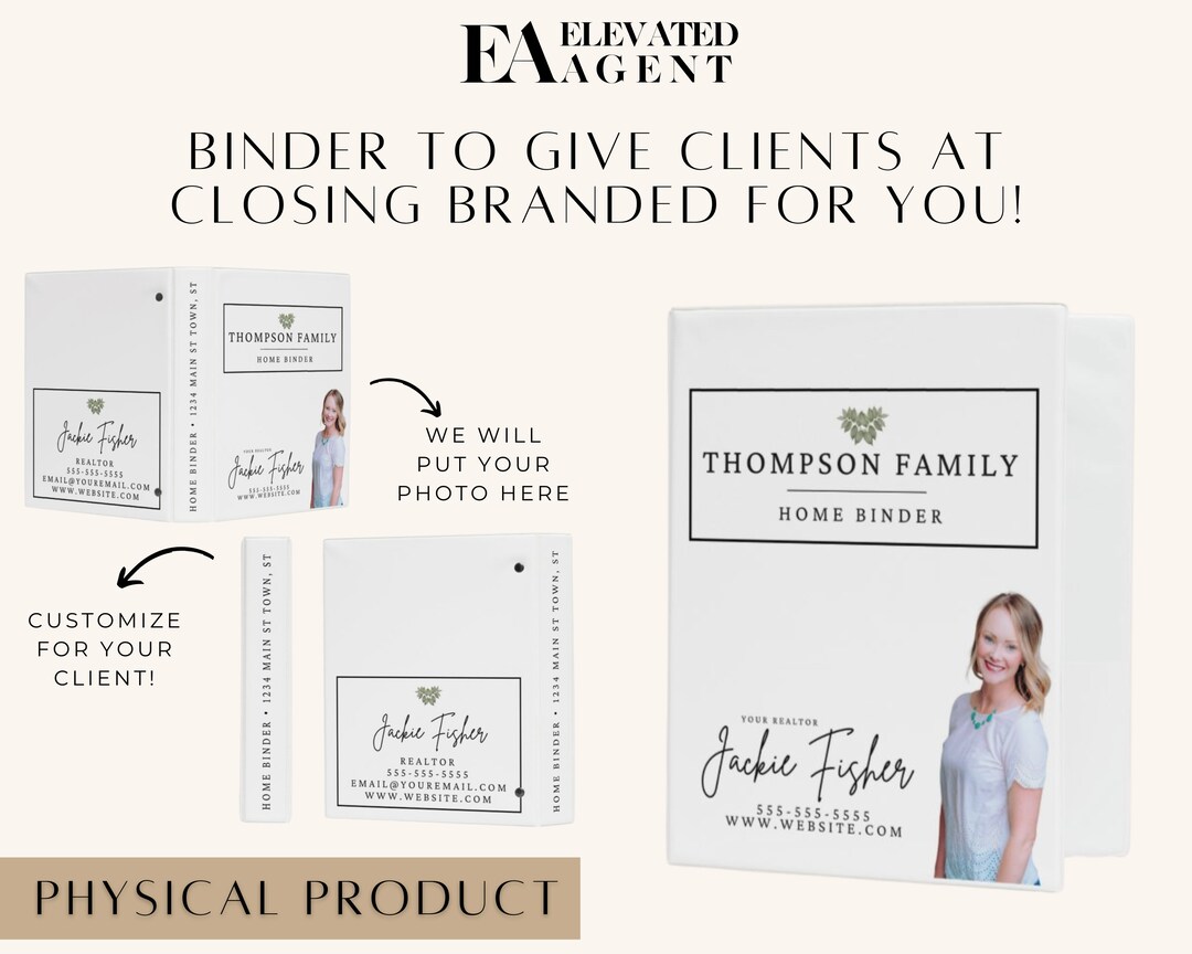 Real Estate Marketing, Home Binder, Real Estate Templates, Realtor