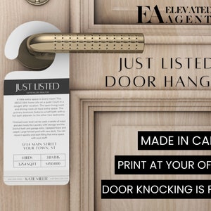 Real Estate Door Hanger, Real Estate Marketing, Realtor Door Hanger, Realtor, Real Estate Marketing, Realtor Marketing, Real Estate Farming