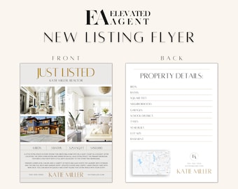 Just Listed Flyer, Open House Flyer Template, Real Estate Open House Flyer, Real Estate Flyer Template, Realtor Flyer, Real Estate Marketing