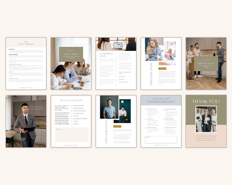 Hiring Package for Brokers Real Estate Hiring Tools Broker Recruiting Template Real Estate Office Templates Digital Recruitment Packet Real Estate Company Branding Template