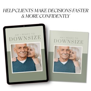 Real Estate Marketing Downsizing Guide Printable Agent Resource Senior Moving Guide Digital Download Retirement Planning Lead Magnet Home image 4