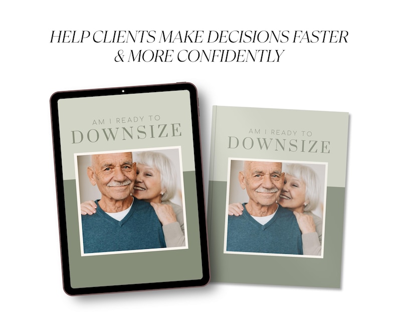 Real Estate Marketing Downsizing Guide Printable Agent Resource Senior Moving Guide Digital Download Retirement Planning Lead Magnet Home image 4