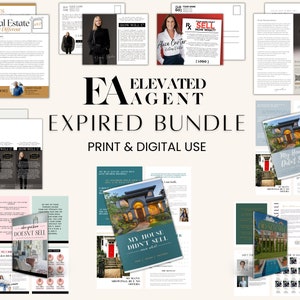 Expired Listing Marketing Bundle, Real Estate Expired Listing, Real Estate Marketing, Real Estate Agent, Real Estate Postcard, Realtor Flyer