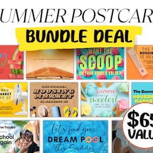 Real Estate Postcard Bundle for Summer Farming Postcard Bundle for Real Estate Summer Postcard Real Estate Farming Postcard Marketing Seller