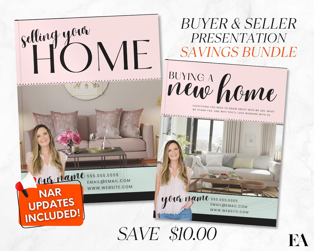 Seller Guide and Buyer Guide Bundle, List Presentation for Real Estate ...