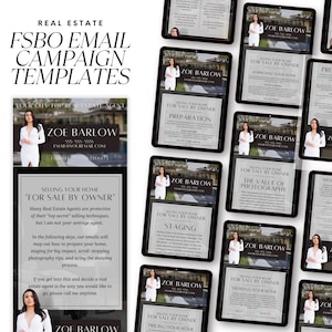 For Sale By Owner Email Drip Campaign, Real Estate Template, FSBO Guide, Real Estate Marketing, Email Template, Real Estate Email, Mailer