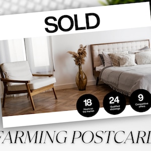 Real Estate Just Sold Postcard Real Estate Mailer Just Sold Flyer Real Estate Farming Real Estate Marketing Neighborhood Farming Postcard