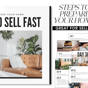 Staging A Home, Home Seller Guide, Real Estate Marketing, Realtor Templates, Real Estate Seller Marketing, Home Staging, Staging Guide,Canva