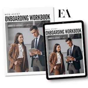 Real Estate Agent Onboarding Workbook, Recruitment Guide, Agent Recruiting, Realtor Hiring, New Agent Packet, Real Estate Template, Broker