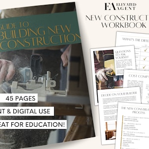 New Construction Guide, New Construction Buyer Guide, Real Estate New Construction, Real Estate Marketing, Realtor New Home, Home Builder