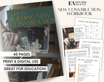 New Construction Guide, New Construction Buyer Guide, Real Estate New Construction, Real Estate Marketing, Realtor New Home, Home Builder