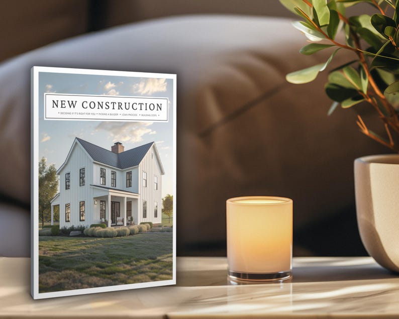 Home Buyer Guide Real Estate Social Media Content Real Estate Branding Template Digital Download Real Estate Client Education Realtor Tools Lead Magnet New Construction Guide