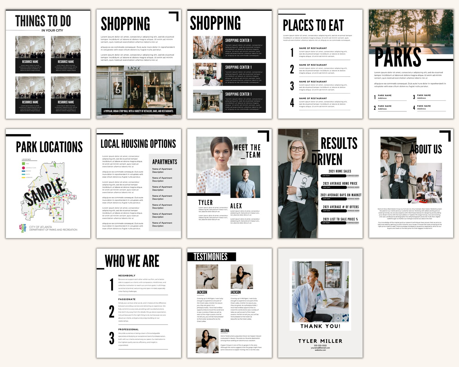 Real Estate Local Guide Template, Welcome Guide, City Guide Flyer ...
