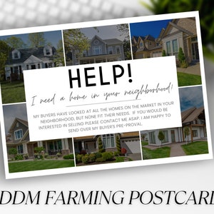 Landwirtschaftliche Postkarte für Makler, Grundbesitzmarketing, Landwirtschaftliche Postkarte, Grundbesitzpostkarte, Realtor Marketing, Canva Postkarte