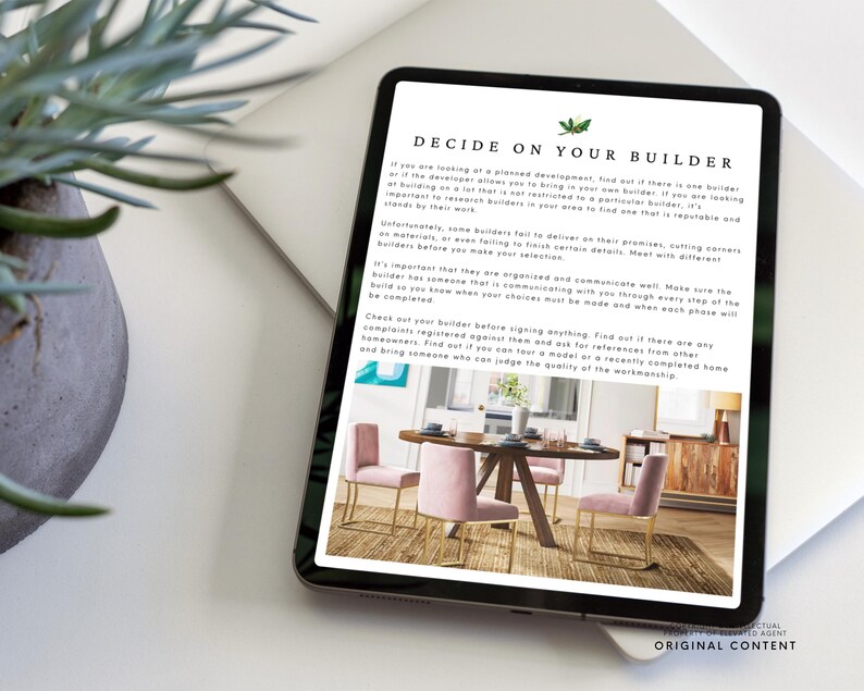 Real Estate Template Canva Real Estate Template New Construction Guide Real Estate Marketing Materials Construction Process Guide Home Building Checklist Real Estate Agent Resources