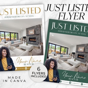 Real Estate Flyer, Real Estate Mailers, Open House Flyer, Real Estate Farming, Just Sold Flyer, Real Estate Templates, Canva Flyer, Canva