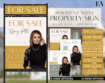 Real Estate Signs, Real Estate Yard Sign, Sold Sign For Realtor, Open House Sign, Real Estate Sign Riders, Real Estate Marketing, Yard Sign