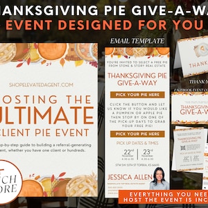 Real Estate Marketing, Real Estate Fall Marketing, Thanksgiving Pie Giveaway, Real Estate Farming, Real Estate Thanksgiving, Pie Giveaway