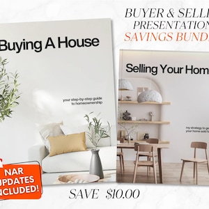 Home Buyer & Listing Presentation Bundle, Buyer Presentation, Home Seller Guide, Real Estate Farming, Home Buyer Guide, Realtor Marketing
