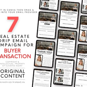 Transaction Coordinator, Real Estate Drip Campaign, Home Seller, Under Contract Email, Real Estate Email Template, Realtor Marketing, Canva