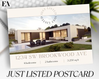 Just Listed Postcard, Just Sold Postcard, Realtor Postcard Bundle, Hello Neighbor, Thinking Of Selling, Local Realtor Farming Postcard,Canva
