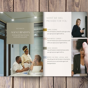 Hiring Package for Brokers Real Estate Hiring Tools Broker Recruiting Template Real Estate Office Templates Digital Recruitment Packet Real Estate Company Branding Template