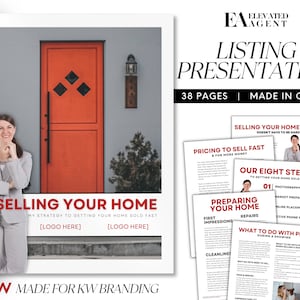 Real Estate Listing Presentation, Pre-Listing Guide, Seller Guide, Canva Template, CMA Packet, Realtor Marketing, KW Marketing, Home Seller