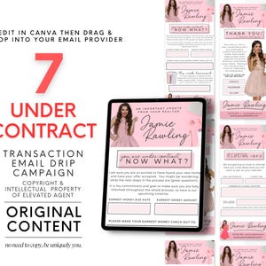 Under Contract Email, Real Estate Template, Email Drip Campaign, Realtor Marketing, Email Template, Seller Email, Transaction Coordinator
