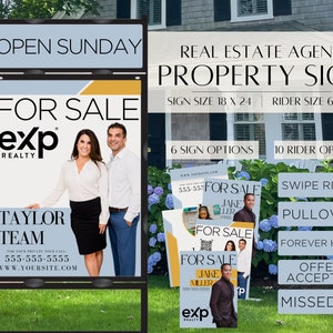 For Sale Sign, Real Estate Yard Sign, Property Sign, Realtor Sold Sign, Realtor For Sale Sign, Sign Design, Sign Rider, Open House Sign,SOLD