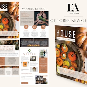 Real Estate Newsletter - October Newsletter - Real Estate Marketing - Email Marketing - Real Estate Template - Real Estate Email - Realtor