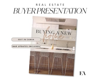 Real Estate Home Buyer Guide Template: Canva Marketing Packet