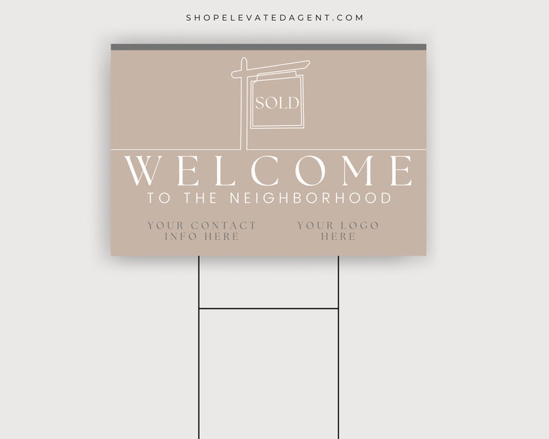 Real Estate For Sale Sign, Real Estate Yard Sign, Real Estate Sign, Property Sign, For Sale Sign, Realtor Sign, Real Estate Signage, Yard Sign, real estate logo, realtor sold sign, Realtor Custom Sign, Elevated Agent