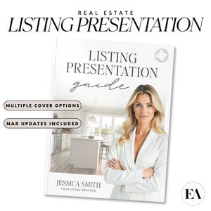 Real Estate Listing Presentation Template: Realtor Seller Guide (Canva Editable)
