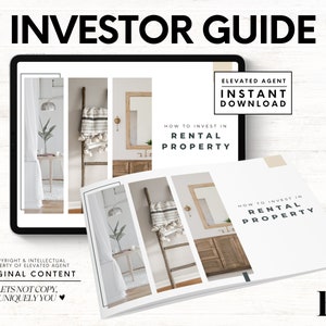 Rental Property Guide - Real Estate Marketing for Investors - Real Estate Templates - Buyers Guide Real Estate - Listing Presentation Canva