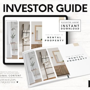 Rental Property Guide - Real Estate Marketing for Investors - Real Estate Templates - Buyers Guide Real Estate - Listing Presentation Canva