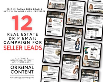 Real Estate Email Templates, Real Estate Drip Campaigns, Realtor Emails, Home Seller, Real Estate Template, Email Template for Real Estate