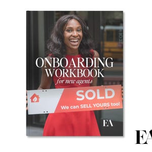 Real Estate Agent Onboarding Workbook, Recruitment Guide, New Agent Marketing, Real Estate Team, Real Estate Broker, New Agent Onboarding