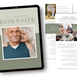 Real Estate Marketing Downsizing Guide Printable Agent Resource Senior Moving Guide Digital Download Retirement Planning Lead Magnet Home image 6
