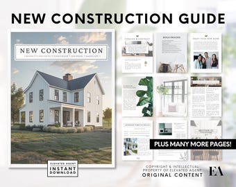 Real Estate New Construction Guide: Home Buyer Template (Digital Download)