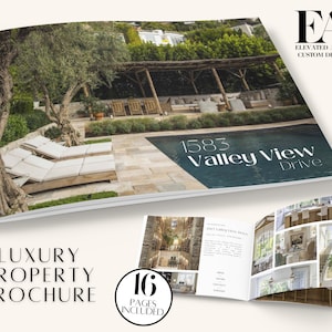 Real Estate Brochure, Luxury Property Brochure, For Sale Flyer, Listing Flyer, Open House Brochure, Property Magazine, Brochure Template, RE