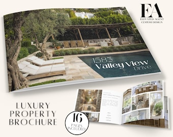 Real Estate Brochure, Luxury Property Brochure, For Sale Flyer, Listing Flyer, Open House Brochure, Property Magazine, Brochure Template, RE