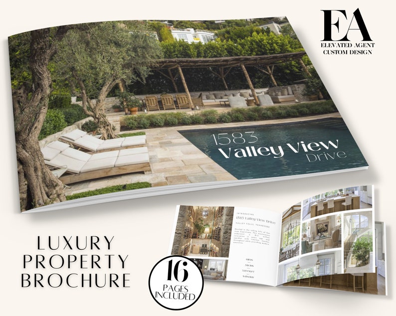 Real Estate Brochure, Luxury Property Brochure, Open House Brochure, Property Magazine, Real estate flyer, REAL ESTATE BROCHURE, For Sale Flyer, Open House Brochure, Luxury Brochure,  open house, open house flyer, luxury real estate, Elevated Agent