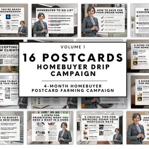 Real Estate Farming Postcard Bundle, Real Estate Marketing, Real Estate Postcard, Hello Neighbor, Home Buyer Guide, Real Estate Mailer, Card