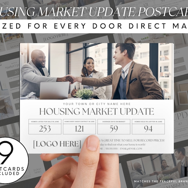 Real Estate Postcard, Farming Postcard, Market Update Postcard, Realtor Market Update, Real Estate Farming, Real Estate Postcard,EDDM Mailer