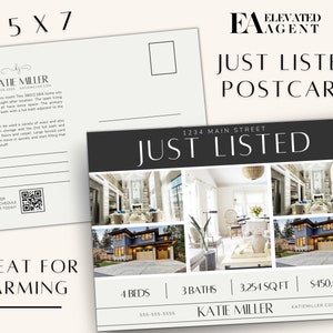 Gerade aufgelistet Postkarte, Gerade verkauft Postkarte, Realtor Postkarte, Hallo Nachbar, Denken An Verkauf, Lokale Realtor Farming Postkarte, Canva