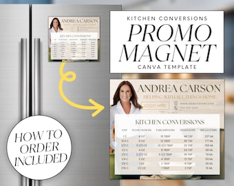 Real Estate Realtor Magnet, Personalized Mailer Canva Template