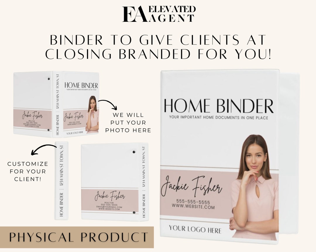 Real Estate Marketing, Home Binder, Real Estate Templates, Realtor