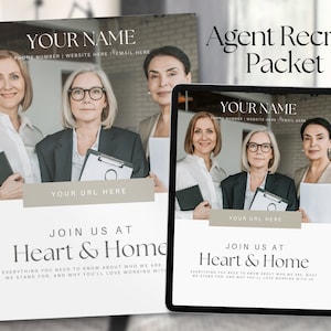Real Estate Recruiting, Real Estate Team, New Agent Packet, New Real Estate Agent, Recruiting Templates,Agent Recruiting, Real Estate Broker