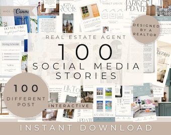 Real Estate Social Media Story, Realtor Social Media Template, Real Estate Marketing, Realtor Instagram, Real Estate Template, Realtor Flyer