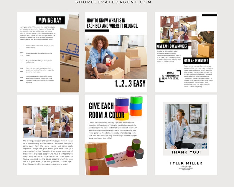 Relocation Guide Hand Out Moving Guide, Moving Checklist, Real Estate Moving Checklist, Moving ...